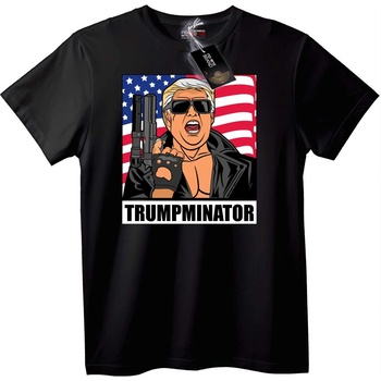 NOONEBRAND Тениска Тръмпинатор - 4XL, Black