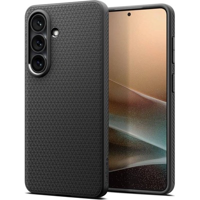 Spigen Противоударен Калъф за Samsung S26, Spigen Liquid Air Matte Black Case, Черен (ACS10726)