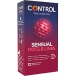 CONTROL - ръбест и с точици кондом - 12 броя - desirel