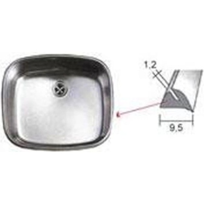 TĚSNĚNÍ NÝVLT s.r.o. SADA - těsnění ocel. dřezu, ŠEDÉ, OVÁL, 450x380 mm - K7/407