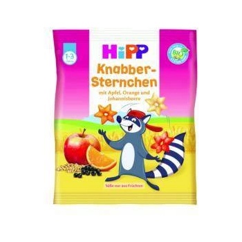 HiPP БИО хрупкави звездички Hipp, плодове, 30г, 4062300344167