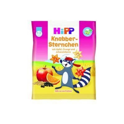 HiPP БИО хрупкави звездички Hipp, плодове, 30г, 4062300344167