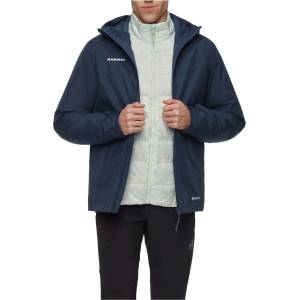 Mammut Мъжко 3-в-1 яке Mammut Treeline 3 in 1 Hardshell Hooded Jacket 3-in-1 jacket - Marine / Silver Sage (004-6958-0313)