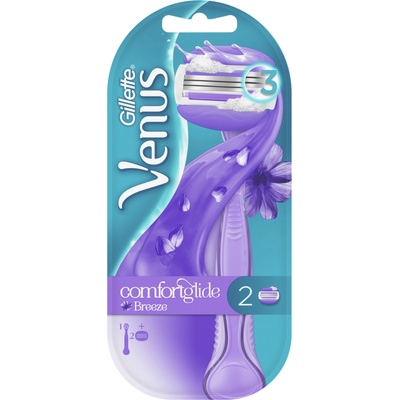 Gillette Venus Дамска самобръсначка ComfortGlide Breeze, с 2 ножчета