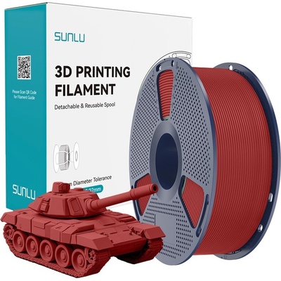Sunlu PLA филамент Sunlu High Speed PLA+, 1.75 mm, 1.0 kg, Red