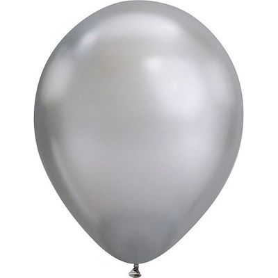 Smart balloons Balónik Qualatex chrómový latexový strieborný 18 cm