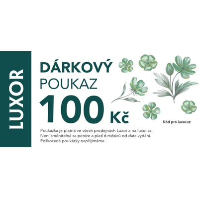 Luxor Elektronický dárkový poukaz 100 Kč - Květinový