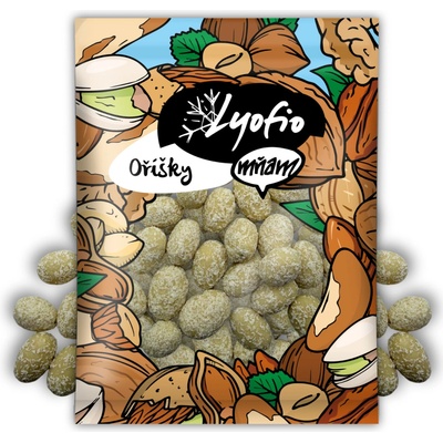 Lyofio Mandle v bílé čokoládě obalené kokosem 200 g