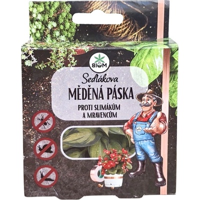 BIOM Sedlákova měděná páska proti slimákům a mravencům 4 m