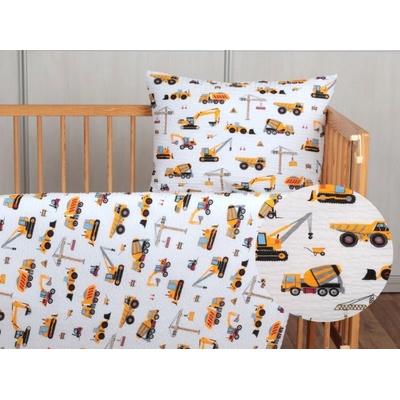 JAN peří Dětské krepové stavební stroje krep stavební stroje 60 x 45 cm