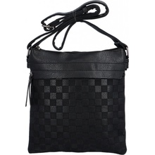 Hugo dvoukomorová dámská koženková crossbody černá