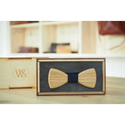 Wood Style Motýlek Mini Modrotisk Dub