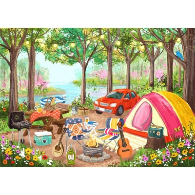 Pieces & Peace - Puzzle Camping Day - 500 piese