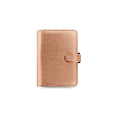 Filofax Saffiano A6 týdenní 2027 rose gold