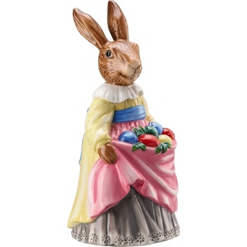 Rosenthal velikonoční figurka paní Zajícová s vajíčky, Easter Bunny Friends, 13,3 cm, malovaná