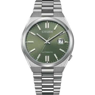 Citizen Мъжки часовник CITIZEN Tsuyosa Automatic NJ0158-89Z, Сребрист / Зелен (CITNJ0158-89Z)