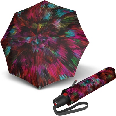 Knirps KNIRPS T.200 Medium Duomatic Peacock Red elegantní plně automatický deštník