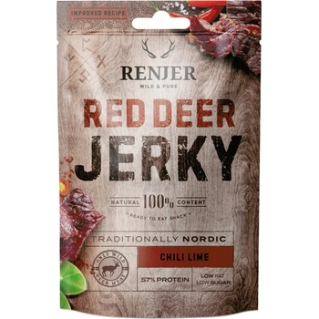 Renjer Sušené jelenie mäso Red Deer Jerky chilli a limetka 25 g