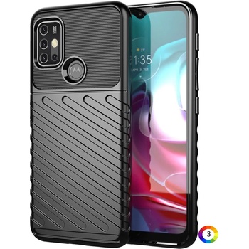 Motorola Moto G30 / Moto G10 Удароустойчив Twill Texture Калъф и Протектор