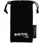 Toyfa Silver anal plug TOYFA Metal with black round-shaped gem, length 8.2 cm, diameter 2.5-3.8 cm, weight 210 g