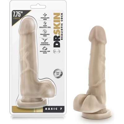 Пенис дилдо с тестиси и вакуум основа, 19, 6см. - Mr. Skin Realistic Cock Basic (BLUSH00448)