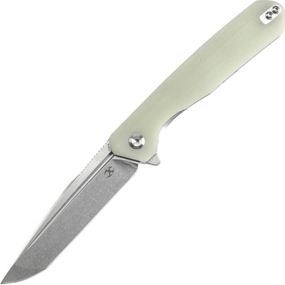 Kansept Qilin Flipper Jade G10, Stonewashed 154CM T1047T5