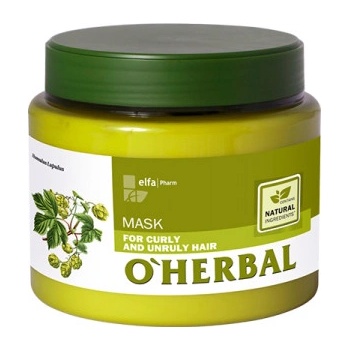O'Herbal maska pre krepovité a nepoddajné vlasy s chmeľovým extraktom 500 ml