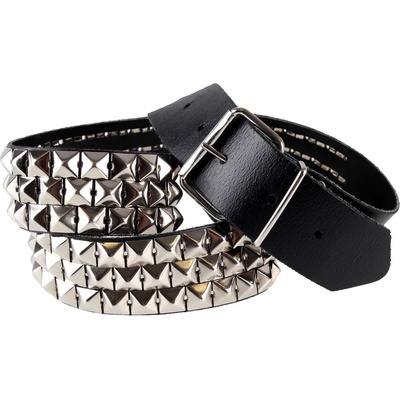 Black & metal пирамидален колан 3- pas-096