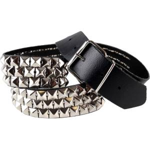 Black & metal пирамидален колан 3- pas-096