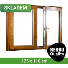 SKLADOVÁ-OKNA.cz se štulpem REHAU Smartline+ 1250 x 1100