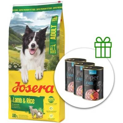 Josera Lamb & Rice Adult NEW 12, 5 кг + 3 консерви безплатно