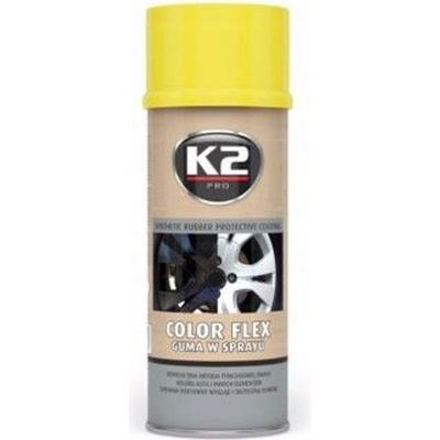 GUMOVÝ NÁSTREK SPRAY K2 COLOR FLEX ŽLTÝ 400 ML