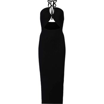 AllSaints Рокля AllSaints в черно дълга с кройка по тялото (WD281Y)