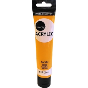 Daler-Rowney Simply АКРИЛНА боя Deep Yellow 75 ml 1 бр (126975618)