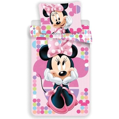 Jerry Fabrics obliečky Minnie pink 03 micro Polyester mikrovlákno 140x200 70x90