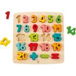 Hape Дървен пъзел Hape - Цифри с поставка (H1550) - baby