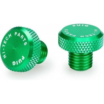 Rearview mirror caps PUIG 21808V zelená M10/125, side right + right