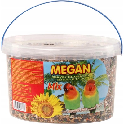 MEGAN MIX COMPLETE MIX krmivo pro středně velké papoušky 3L 1950 g
