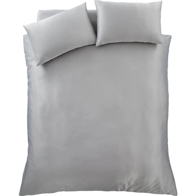 Catherine Lansfield Сиво спално бельо за двойно легло 200x200 cm Silky Soft - Catherine Lansfield (BD/55075/W/DQS/SI)