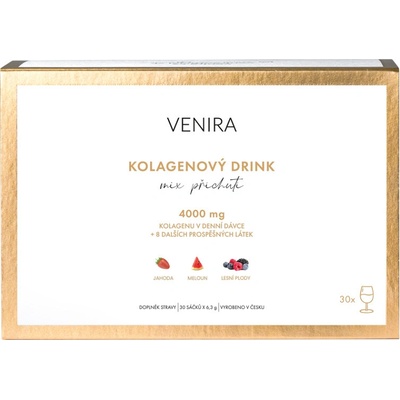 Venira Premium kolagénový drink pre vlasy nechty a pleť mix príchuťou 30 dávok