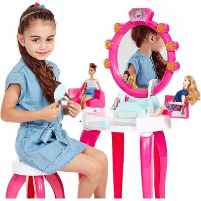 Klein Theo 5328 Barbie dětský kosmetický stůl se světelnými a zvukovými efekty