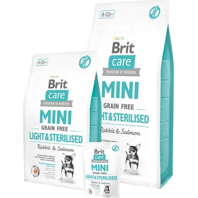 Brit Care Mini Grain-free light & sterilised rabbit & Salmon 2 x 7 kg