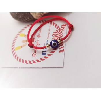 Image 1 of Червен конец със злато и синьо око за бебе