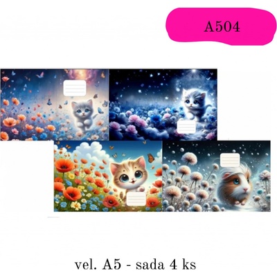 Obaly na sešity A5 A504