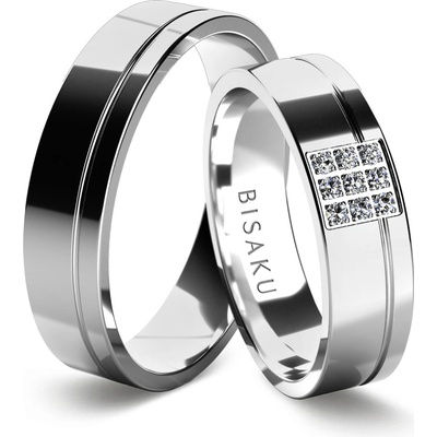 Bisaku Snubní Leander BIS B0535125WG Stříbrná