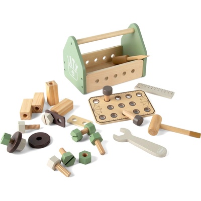 Dantoy Playful Wood drevený box s náradím 26ks 36m+