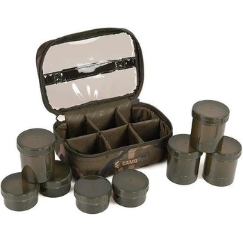 Fox Puzdro na nástrahy Camolite 12 Pot Hookbait Case