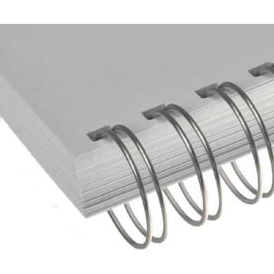 Renz Wire Kovový hřbet 2:1, 8 mm (do 60l), 100 ks, stříbrná