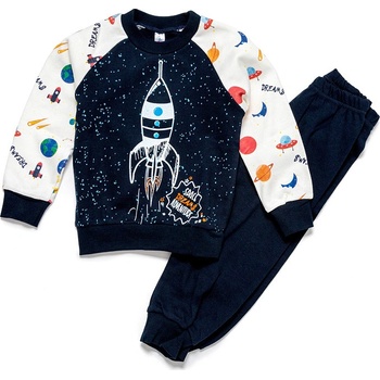 JOYCE Chlapecké pyžamo DREAMS PLANE Modrá