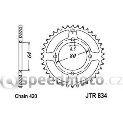 JT Sprockets JTR 834-41 | Zboží Auto